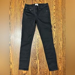 J. Crew women’s trademark toothpick black jeans, sz 25.